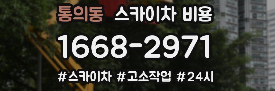 통의동 스카이차 비용