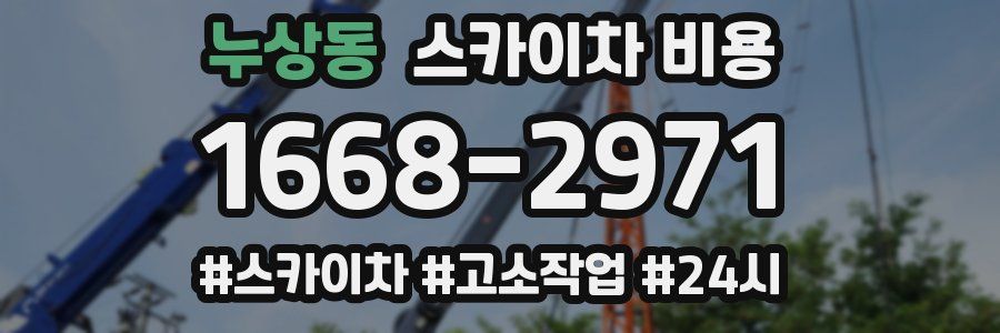 누상동 스카이차 비용