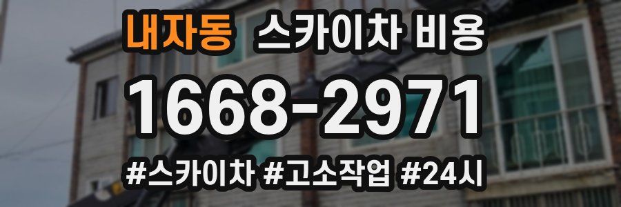 내자동 스카이차 비용