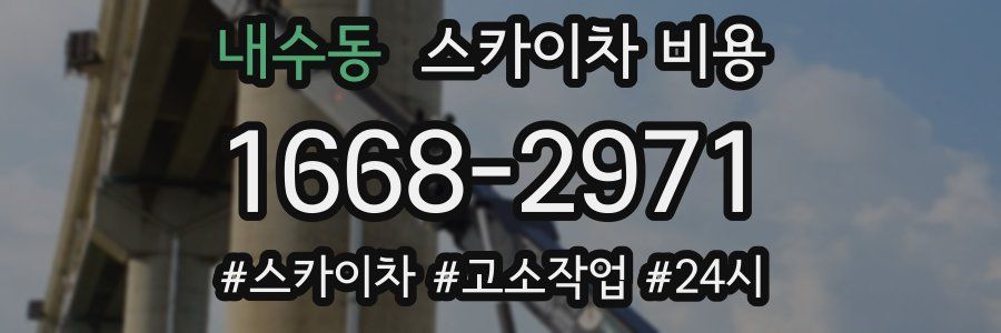 내수동 스카이차 비용