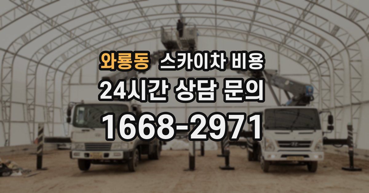 와룡동 스카이차 비용