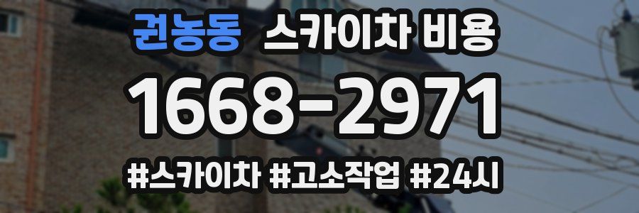 권농동 스카이차 비용