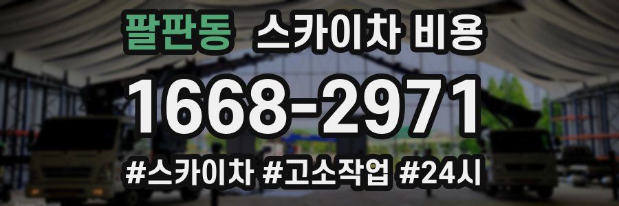 팔판동 스카이차 비용