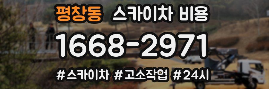 평창동 스카이차 비용