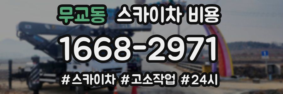 무교동 스카이차 비용