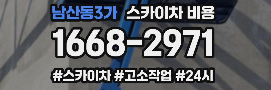 남산동3가 스카이차 비용