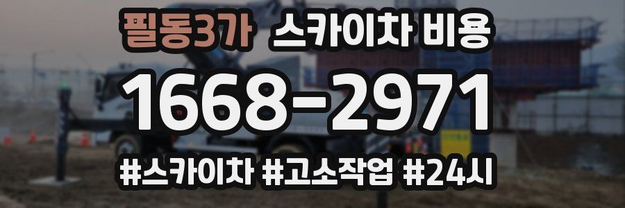 필동3가 스카이차 비용