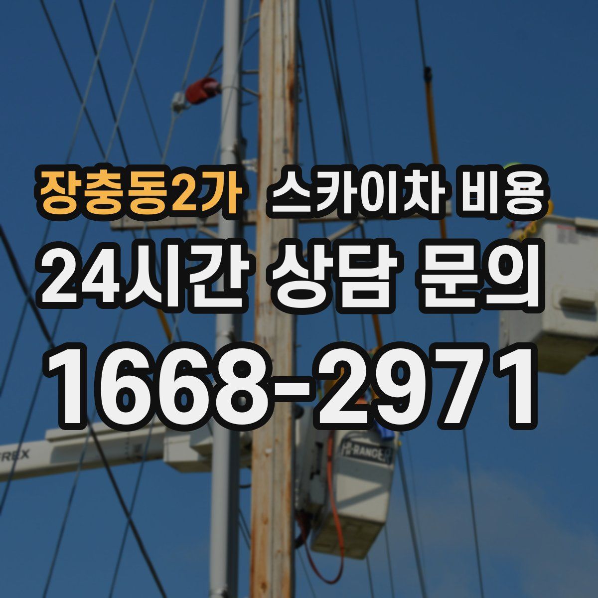 장충동2가 스카이차 비용