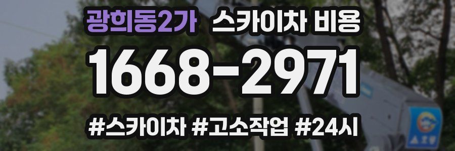 광희동2가 스카이차 비용