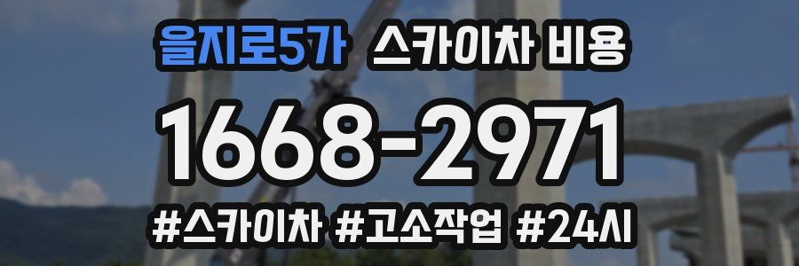 을지로5가 스카이차 비용