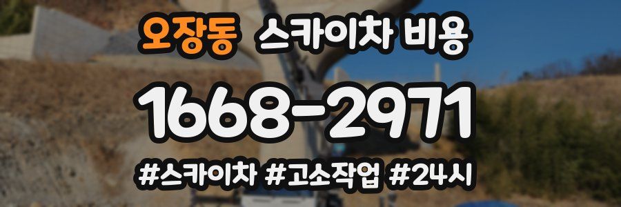 오장동 스카이차 비용