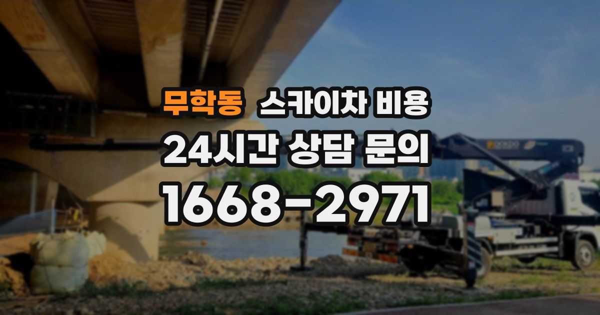 무학동 스카이차 비용