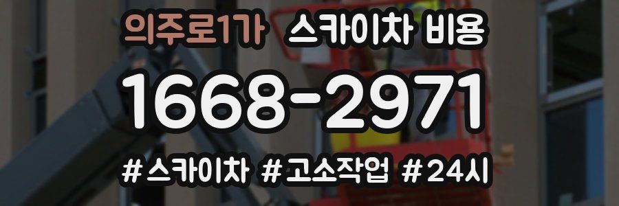 의주로1가 스카이차 비용