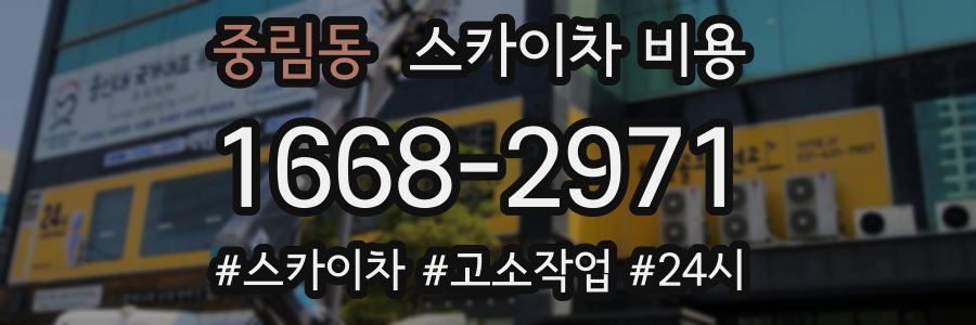 중림동 스카이차 비용