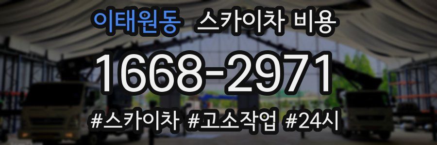 이태원동 스카이차 비용