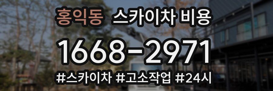 홍익동 스카이차 비용