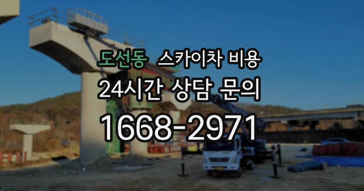 도선동 스카이차 비용