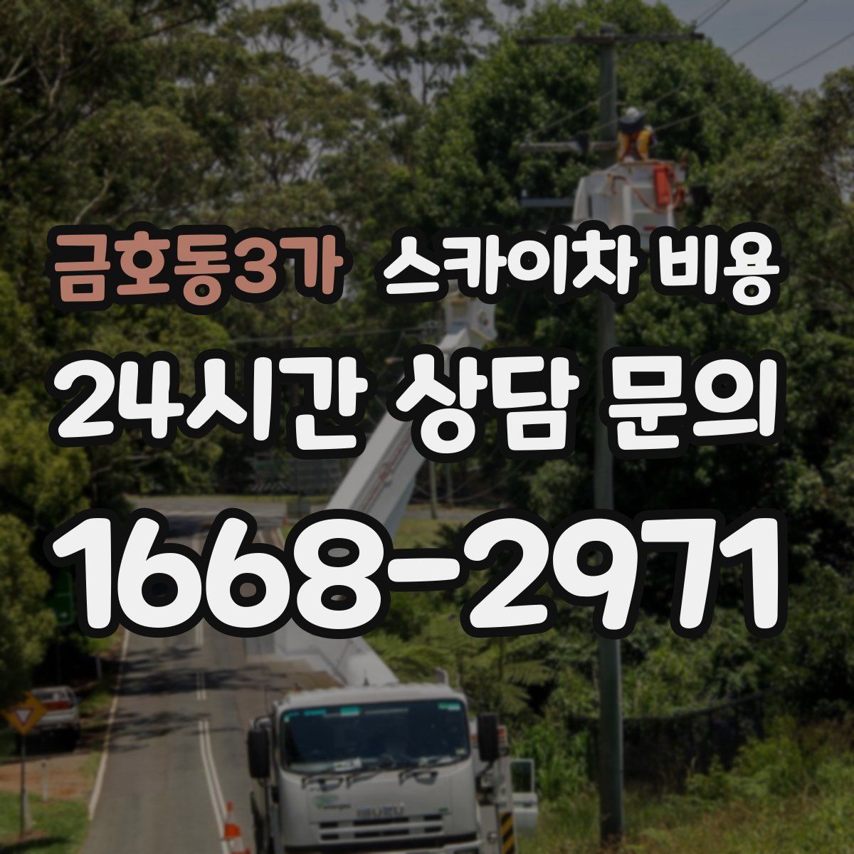 금호동3가 스카이차 비용