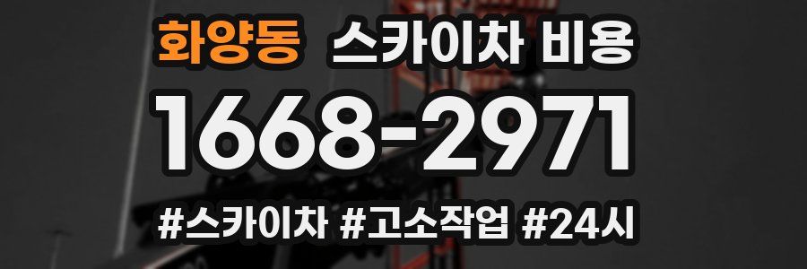 화양동 스카이차 비용