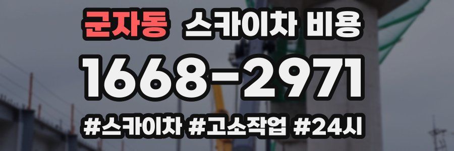군자동 스카이차 비용