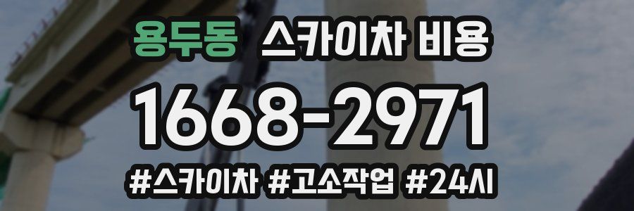 용두동 스카이차 비용