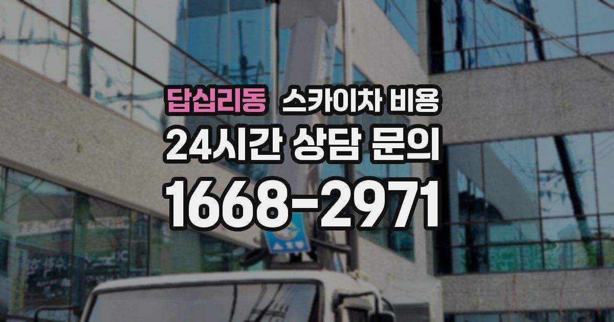 답십리동 스카이차 비용