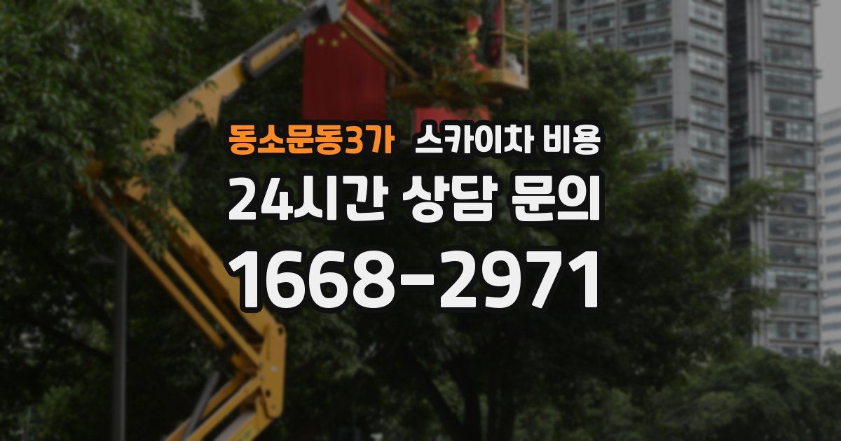 동소문동3가 스카이차 비용