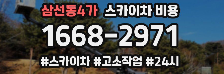 삼선동4가 스카이차 비용