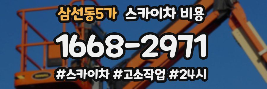 삼선동5가 스카이차 비용