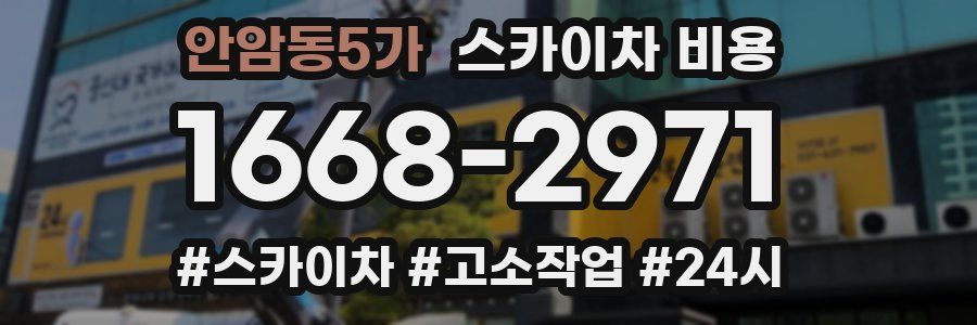 안암동5가 스카이차 비용