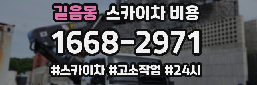 길음동 스카이차 비용