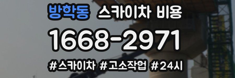 방학동 스카이차 비용