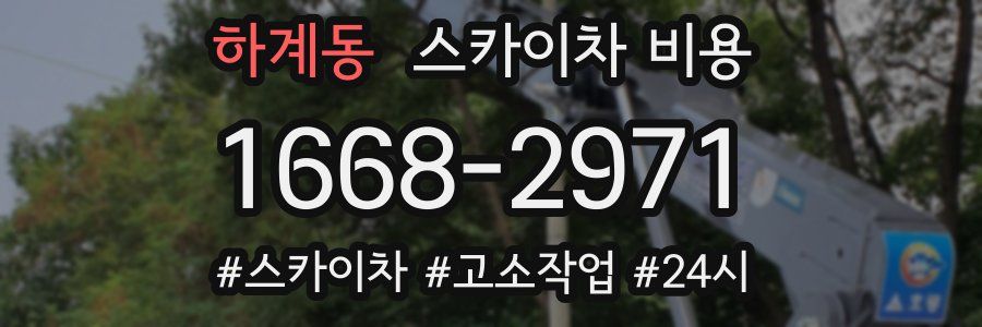 하계동 스카이차 비용