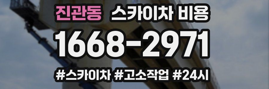 진관동 스카이차 비용