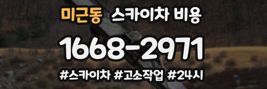 미근동 스카이차 비용