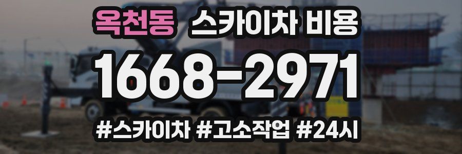 옥천동 스카이차 비용