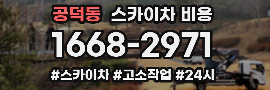 공덕동 스카이차 비용