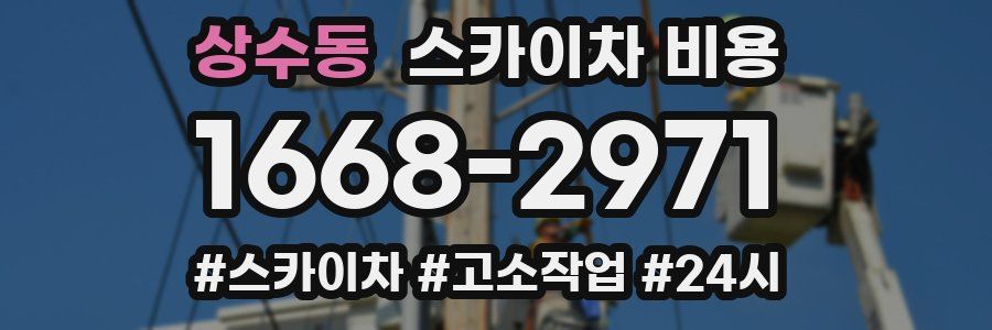 상수동 스카이차 비용