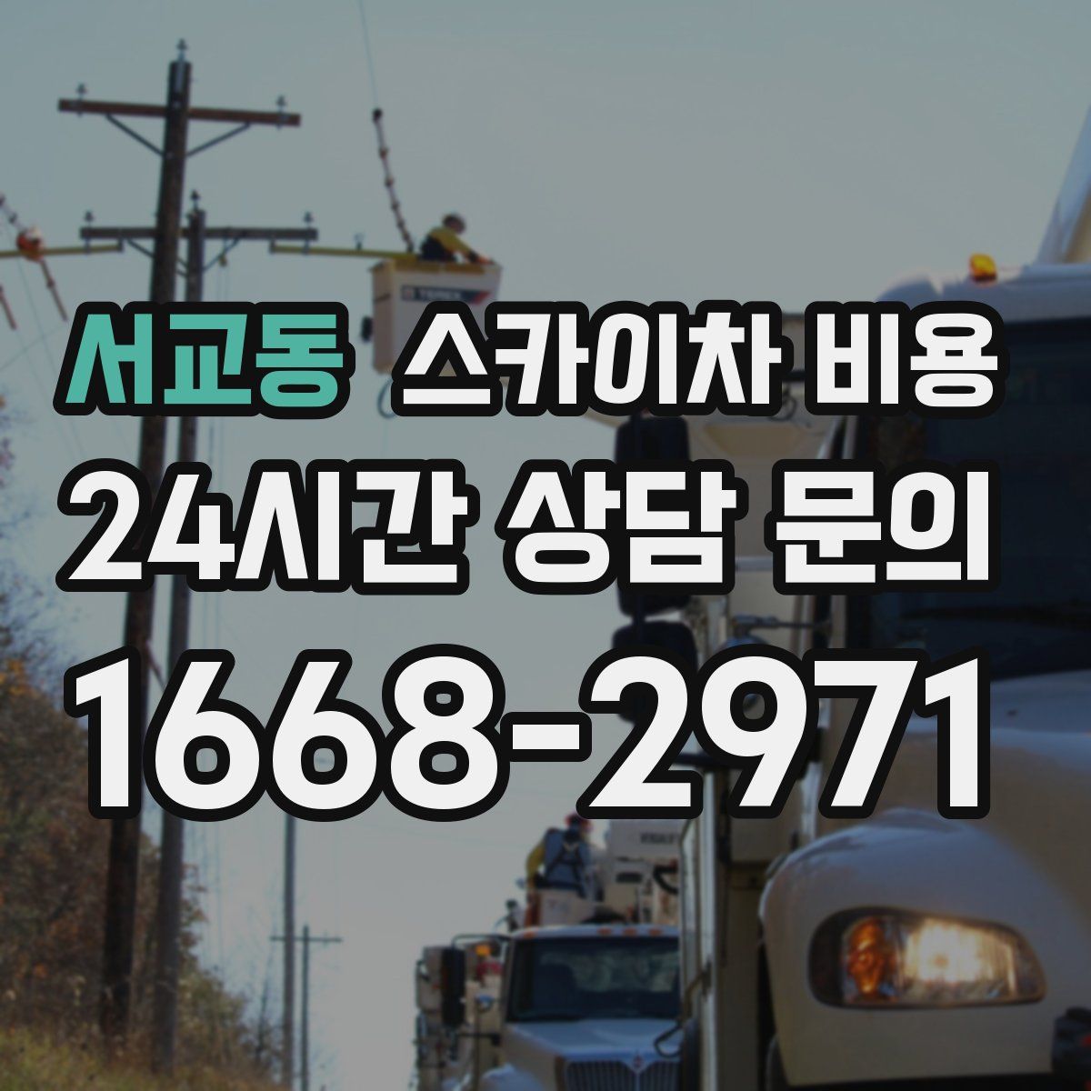 서교동 스카이차 비용