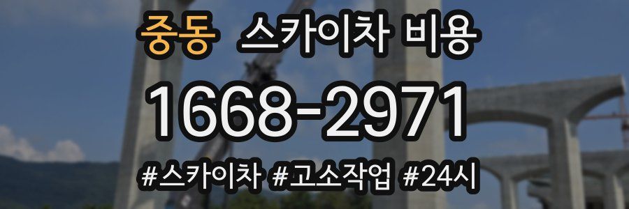 중동 스카이차 비용