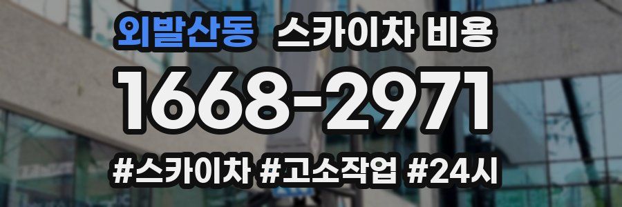 외발산동 스카이차 비용