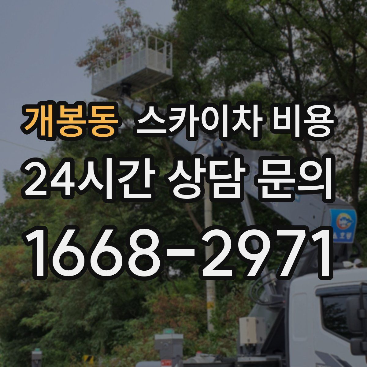 개봉동 스카이차 비용