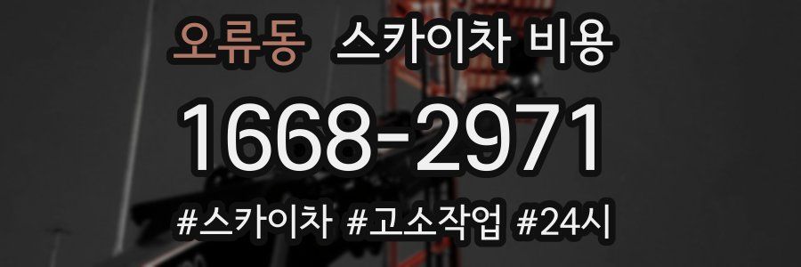 오류동 스카이차 비용