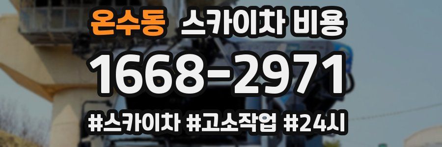 온수동 스카이차 비용