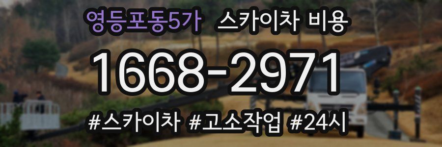 영등포동5가 스카이차 비용