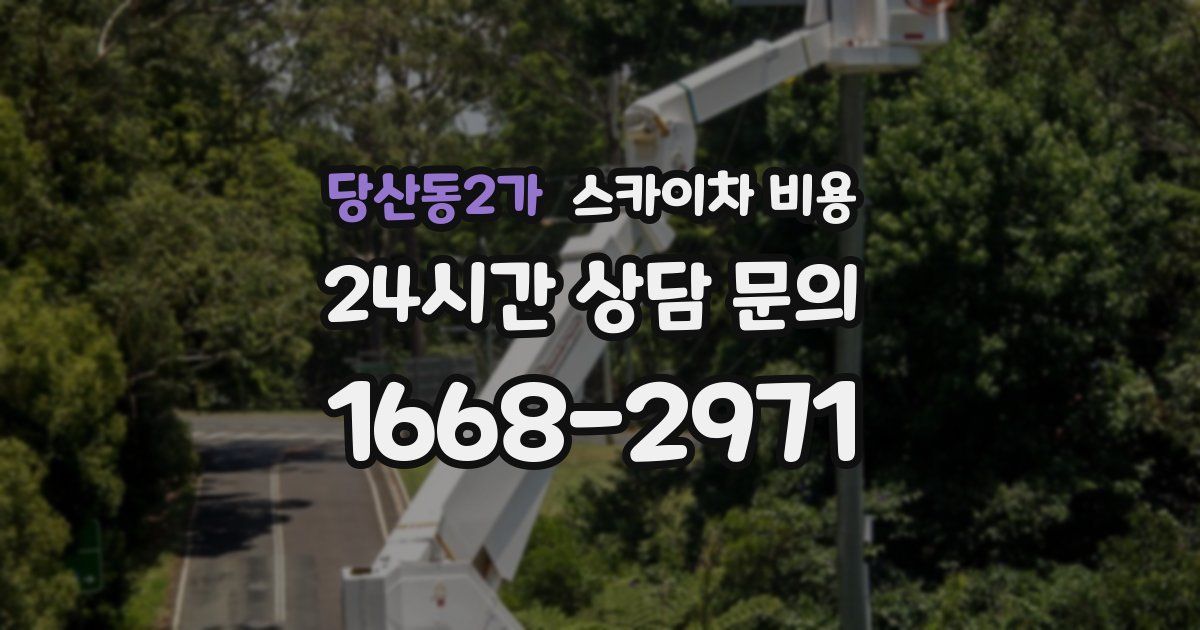 당산동2가 스카이차 비용