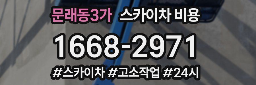 문래동3가 스카이차 비용