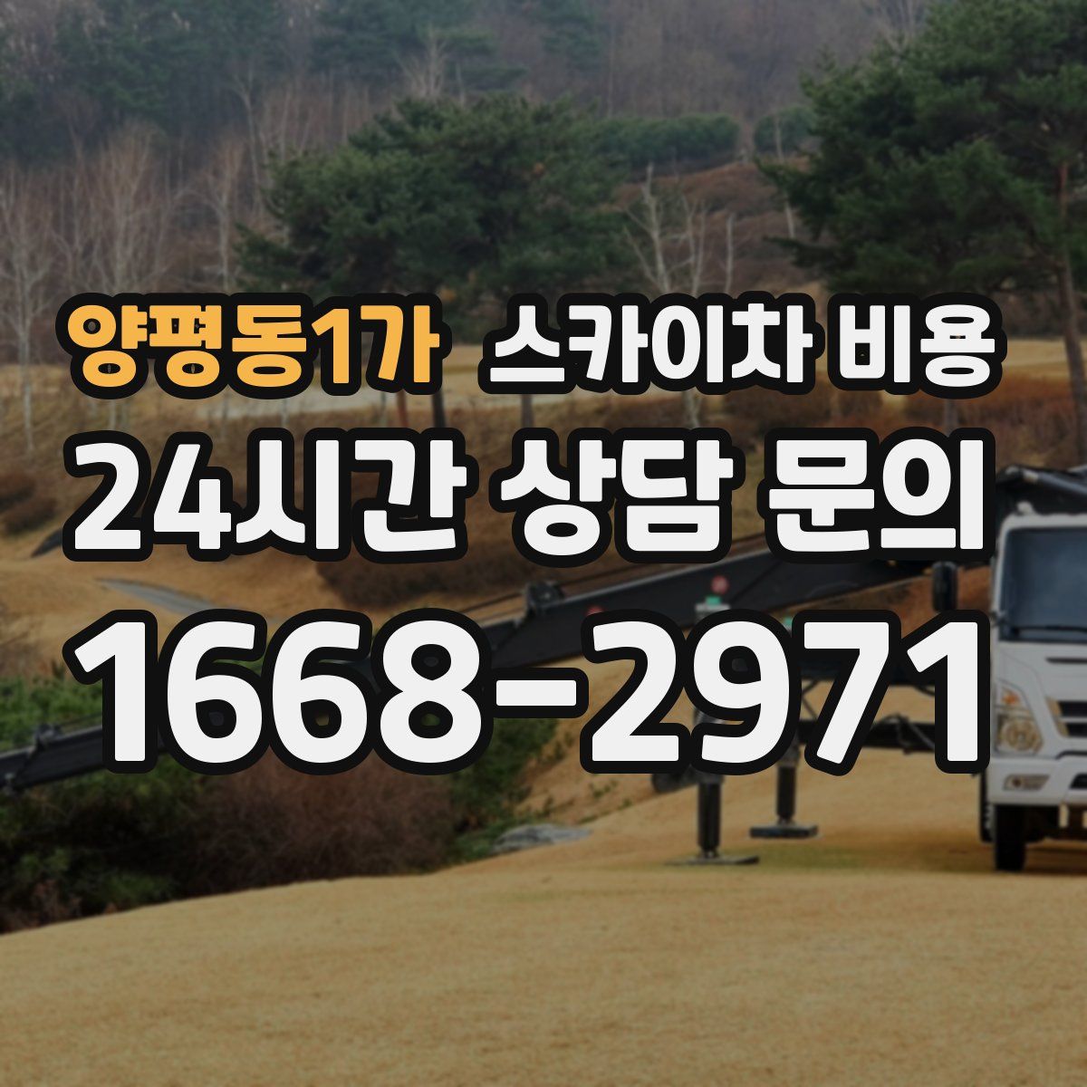 양평동1가 스카이차 비용