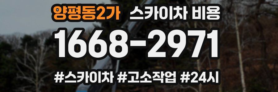 양평동2가 스카이차 비용