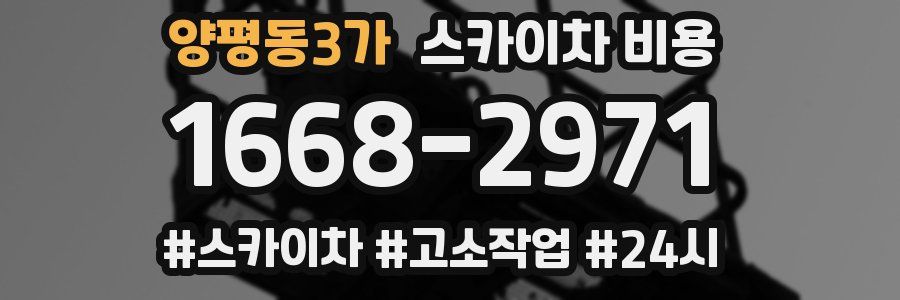 양평동3가 스카이차 비용